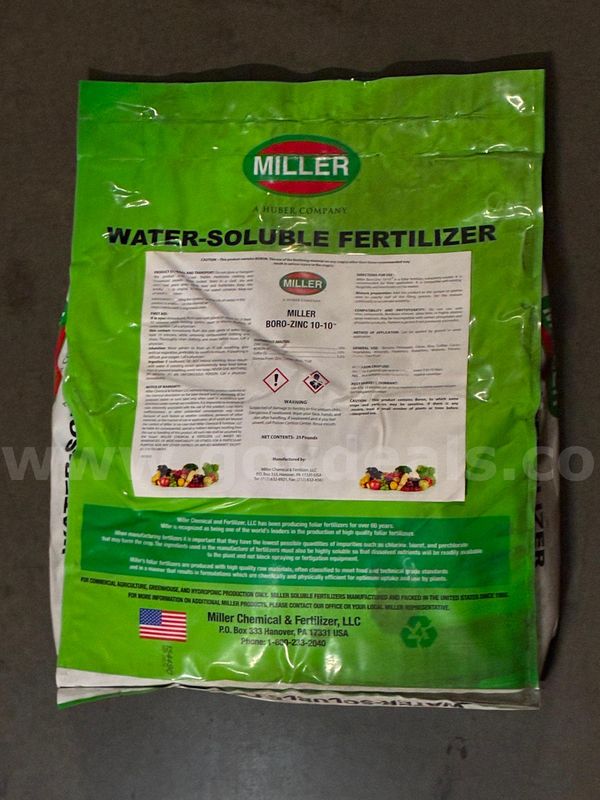 Miller Boro-Zinc 10-10 Foliar Micronutrient Fertilizer