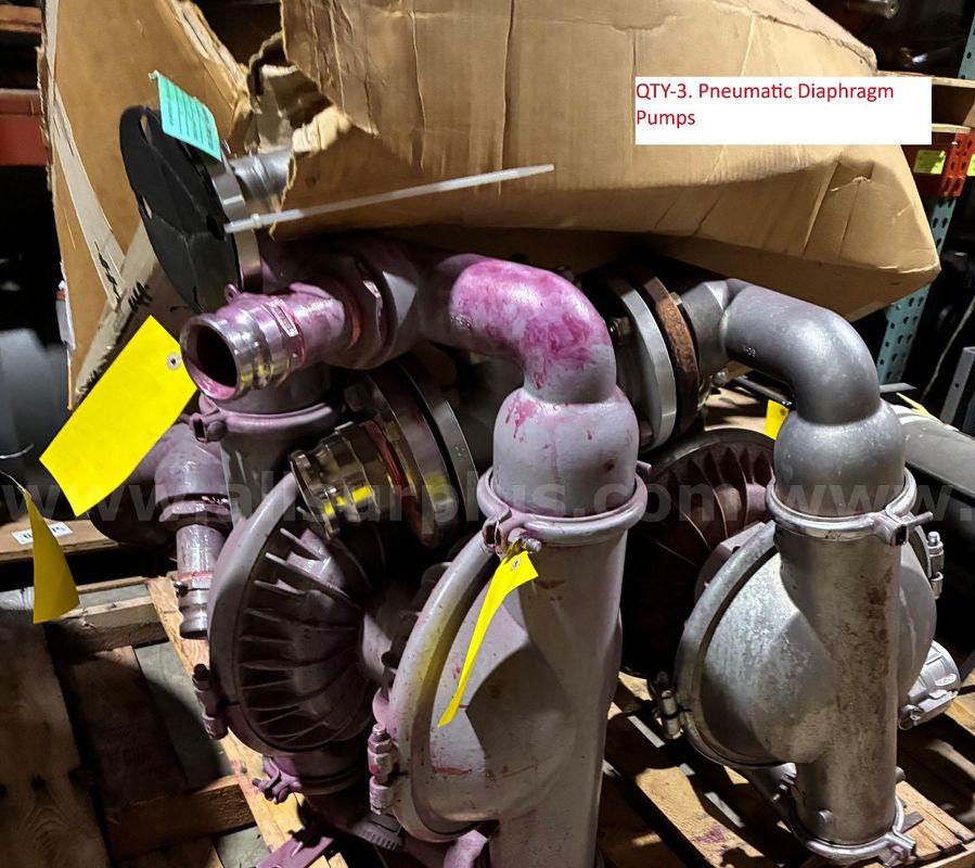 3ea. Pneumatic Diaphragm Pumps