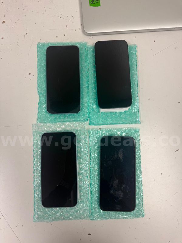 Lot of 4 Unlocked iPhone 14s 128GB - Needs Repair