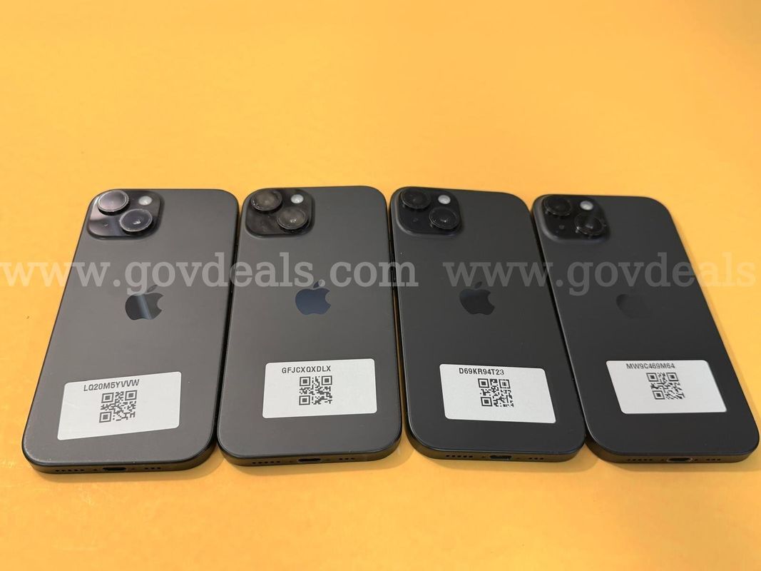 iPhone 15 128GB,T-mobile in Black, Quantity 4