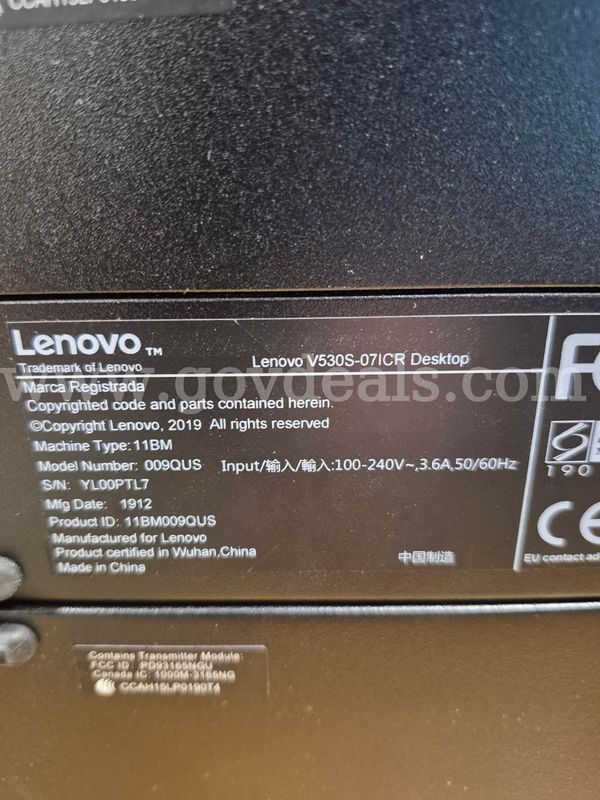 Lot of 2 Lenovo V430S-07ICR Desktops