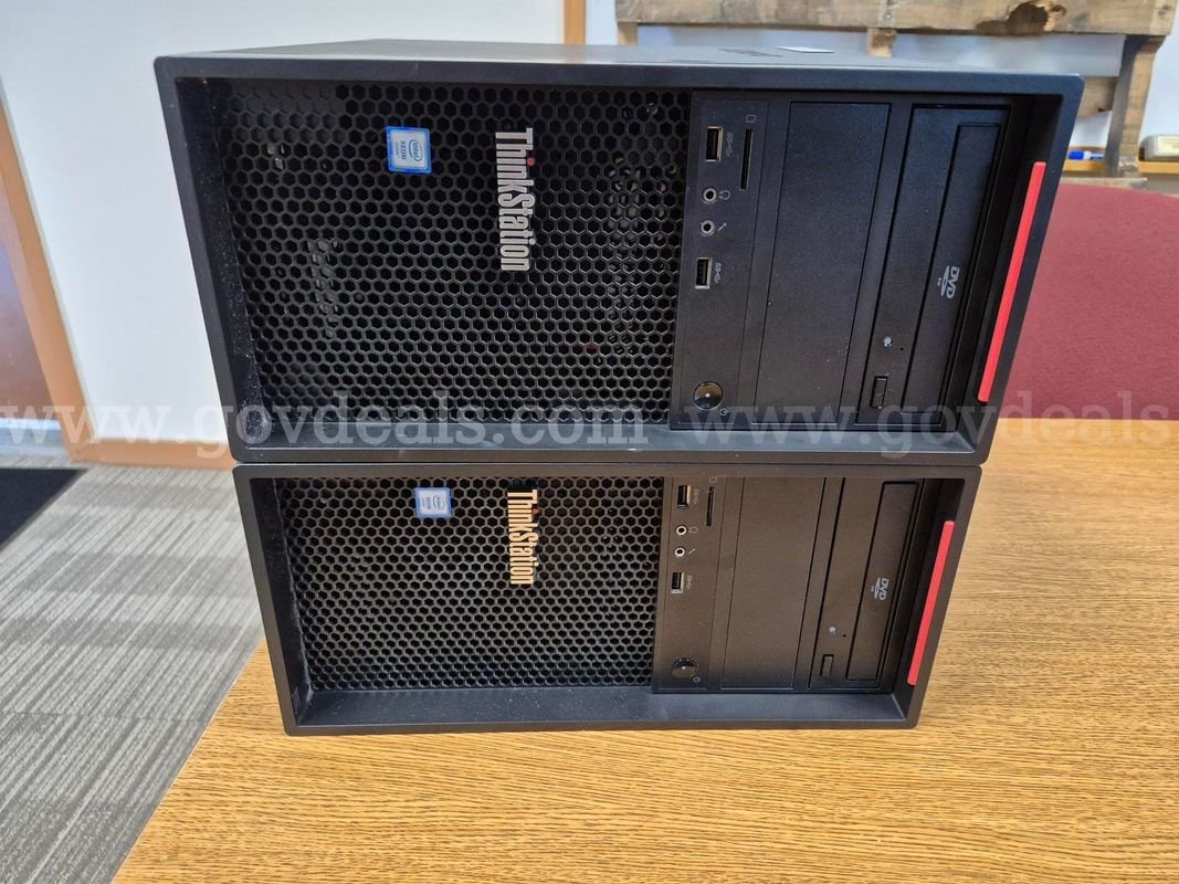 Lot of 2 Lenovo ThinkStation P520c-001AUS Desktops
