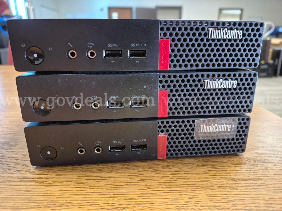Lot of 3 Lenovo ThinkCentre M710q-003WUS Desktops