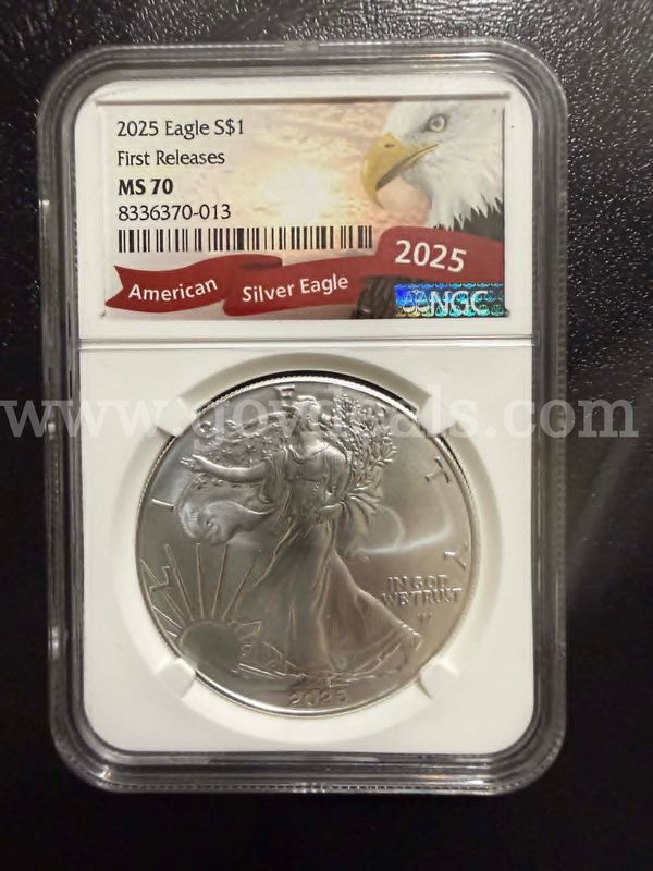 2025 American Silver Eagle ($1) – NGC MS70 "First Releases"