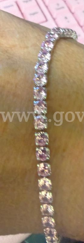Sparkling Pink CZ Tennis Bracelet – 7 INCH-Stainless Steel- NEW- FREE SHIPPING