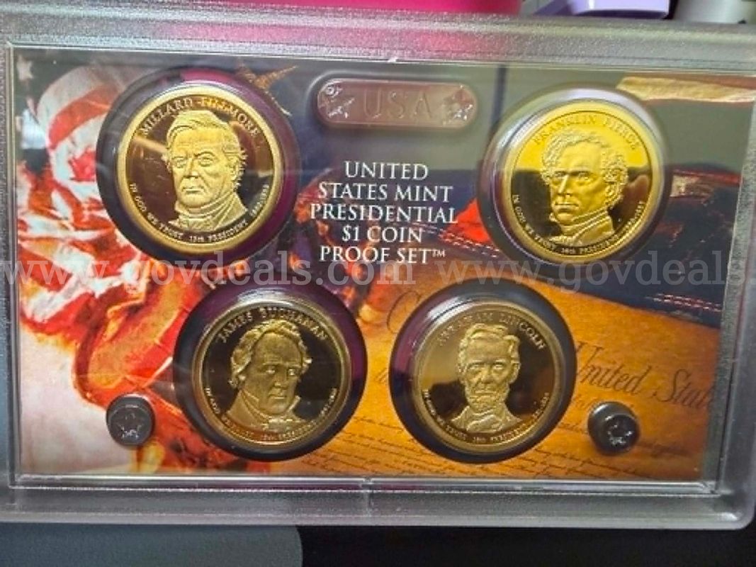 2009-S U.S. Mint Presidential $1 Coin Proof Set 4 Coins No Box or COA