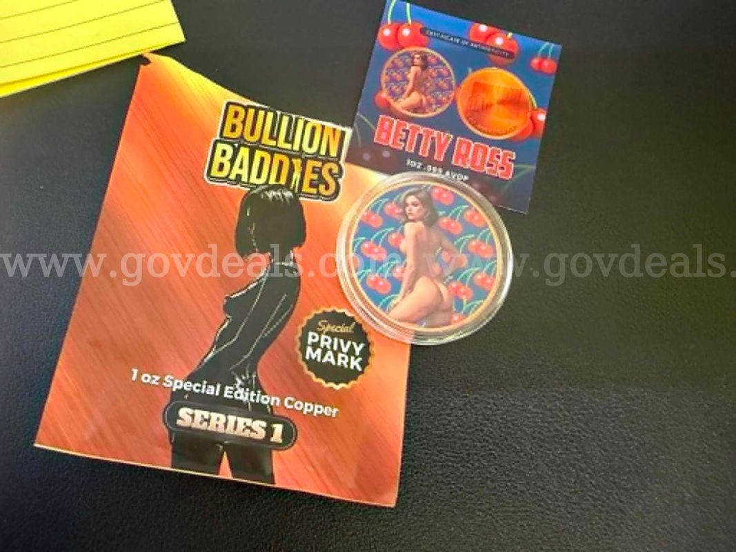 FOR SALE: Bullion Baddies "Sweet Seduction" Series β BETTY ROSS-1 oz Copper Round (Naughty Variant) FREE SHIP!