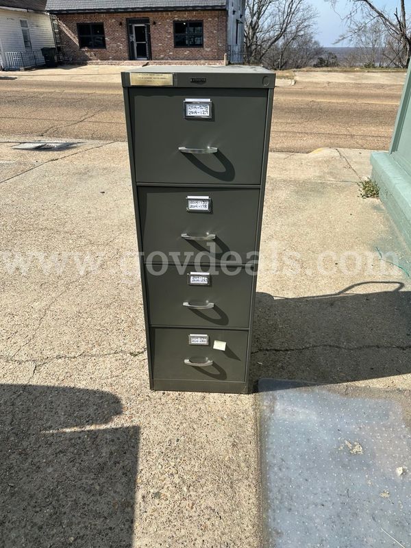 Lot of (2) Heavy-Duty 4-Drawer Steel Vertical File Cabinets – Commercial Office Storage