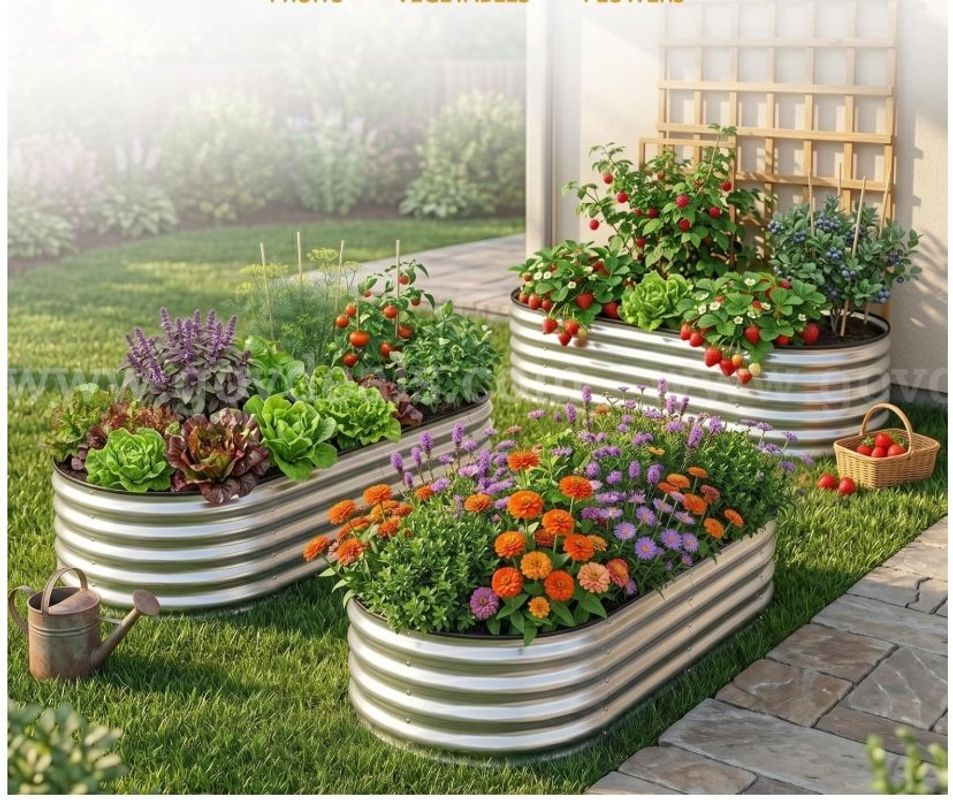 11,000 Utopia Galvanized Raised Garden Bed Kits