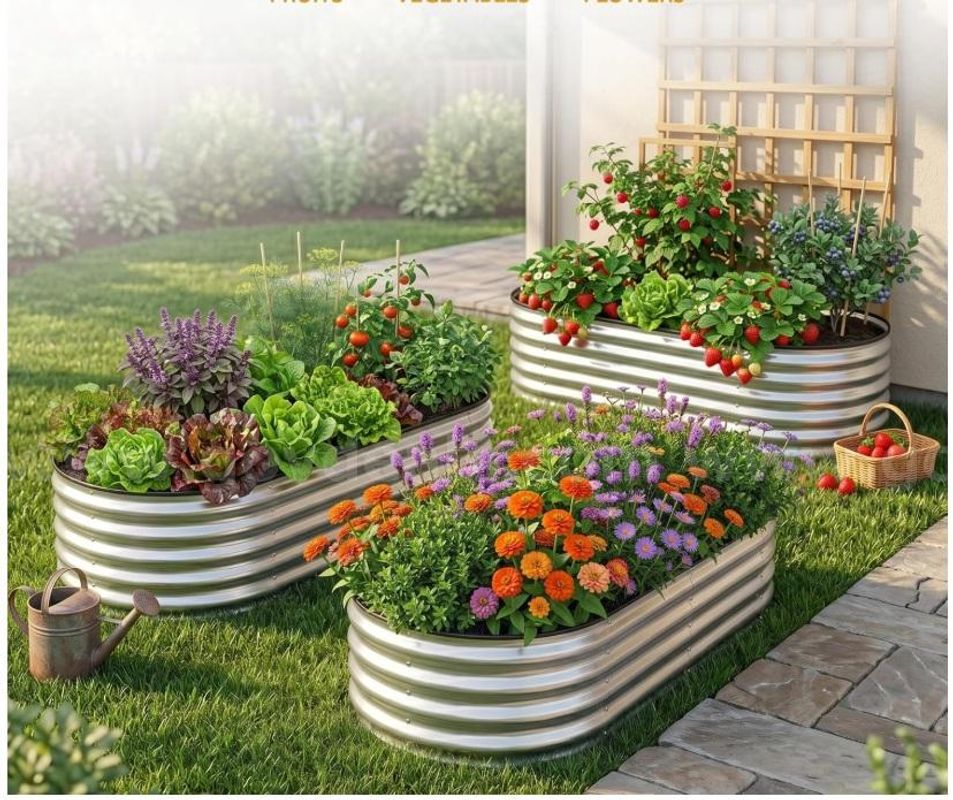 5,000 Utopia Galvanized Raised Garden Bed Kits