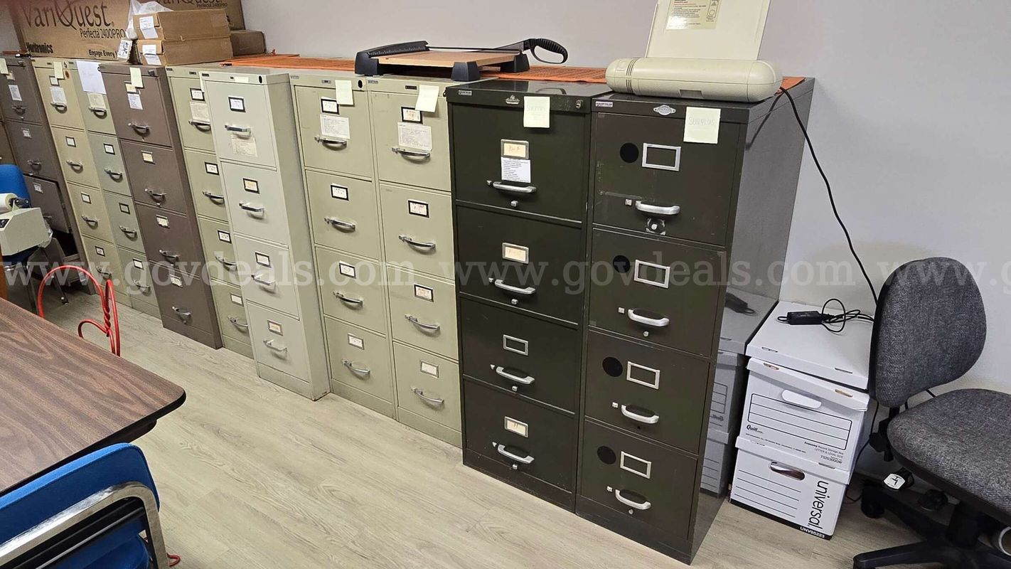 Filing Cabinets - 4 Drawer (Lot of 8)