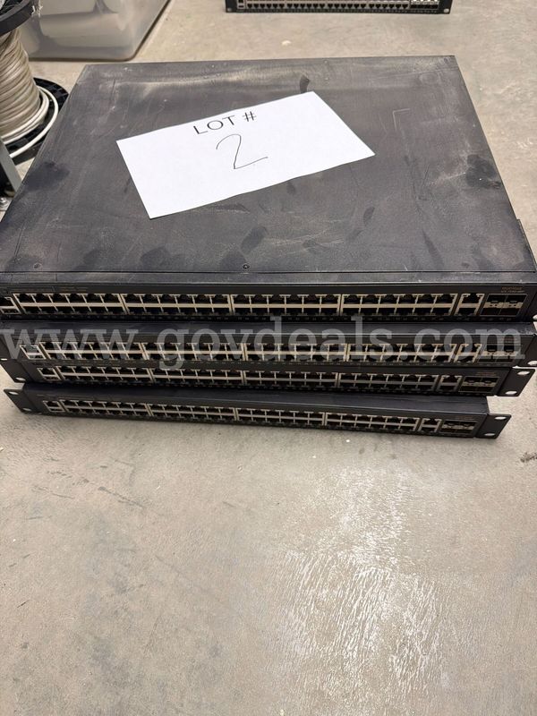 Lot of (4) Ruckus ICX 7150-48P Switches