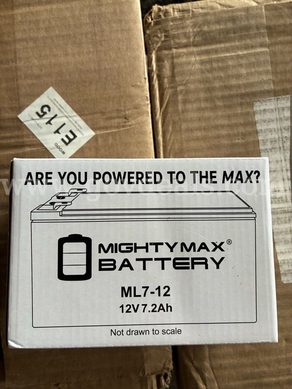 55 - New Might Max Battery ML7-12 12V 7.2Ah