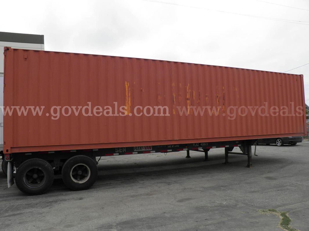 Hyundai Trailer chassis with container