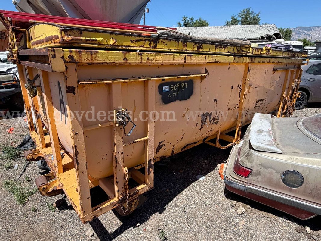 Roll Off Container, 20Ft, Open Top With Cover and Liquid Contents Gasket