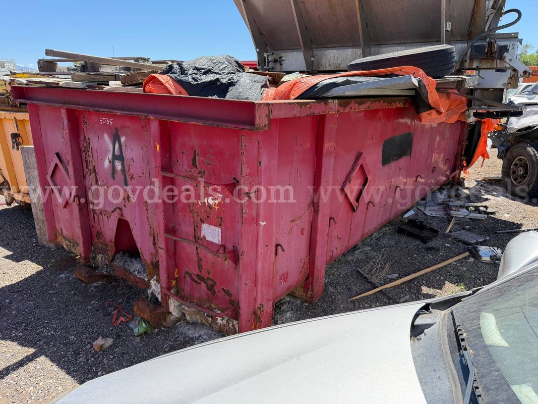Roll Off Bin, 20Ft, Open Top and Contents