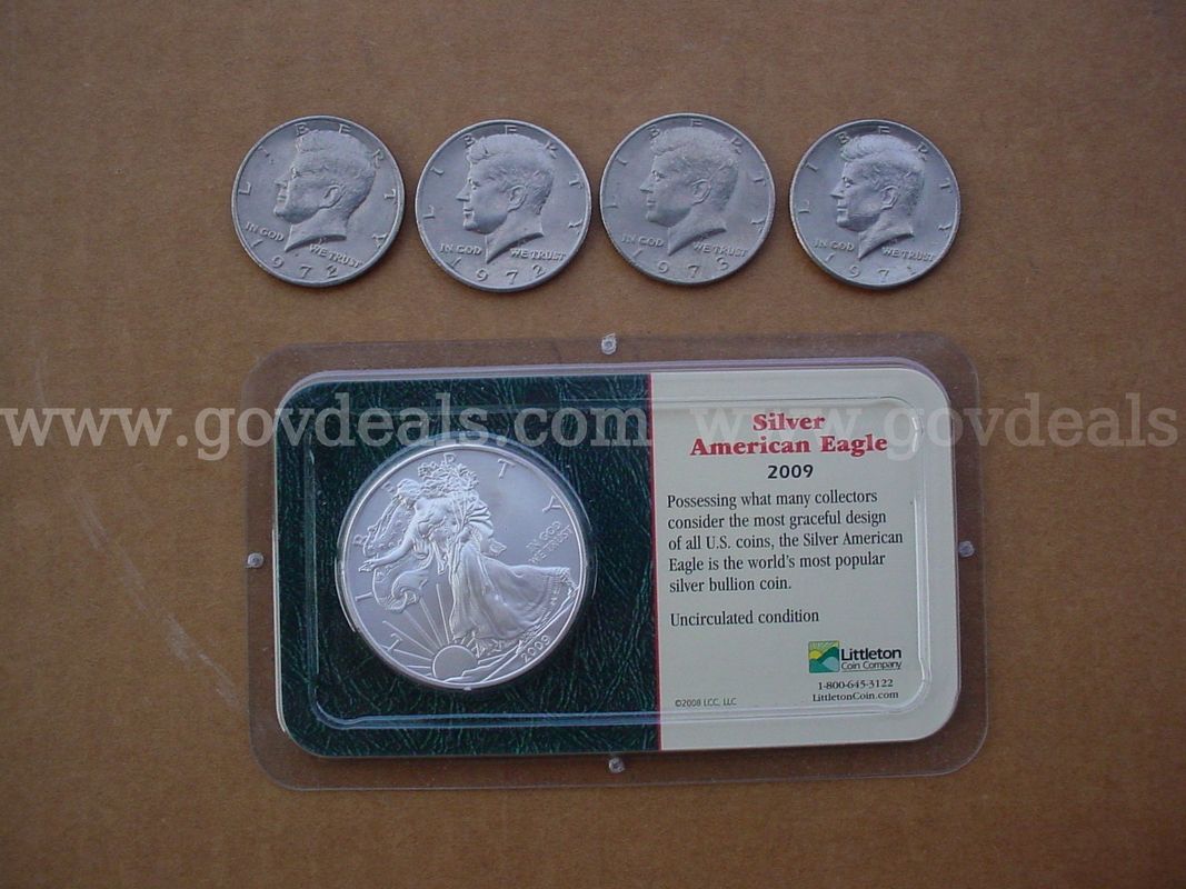 Silver Eagle,Kennedy half dollar