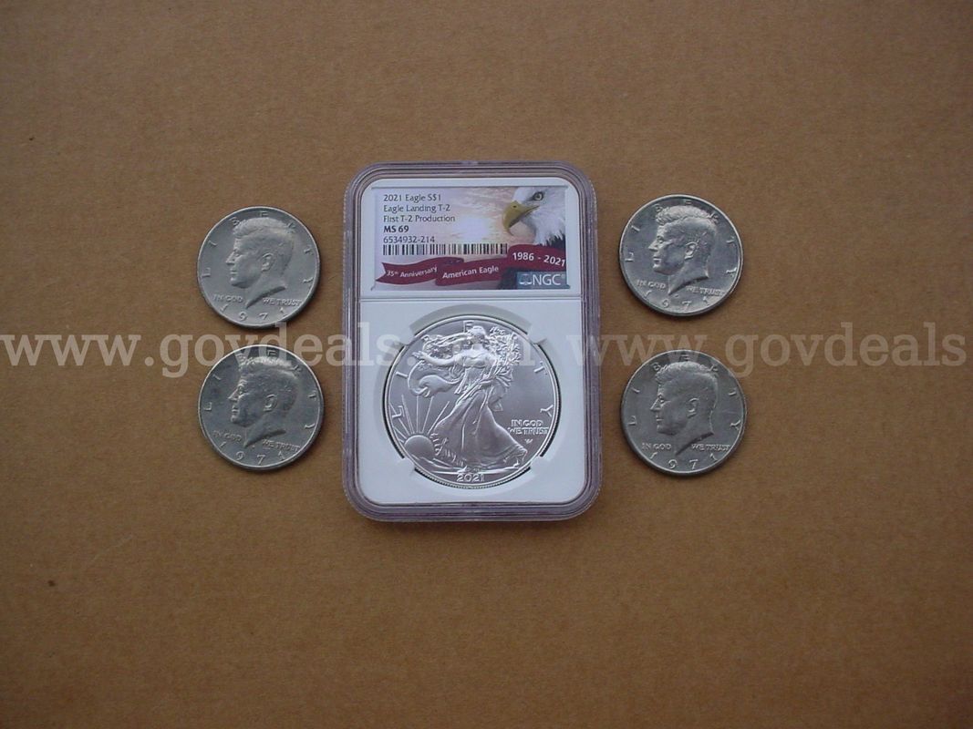 American Eagle Silver Dollar,Kennedy half dollars