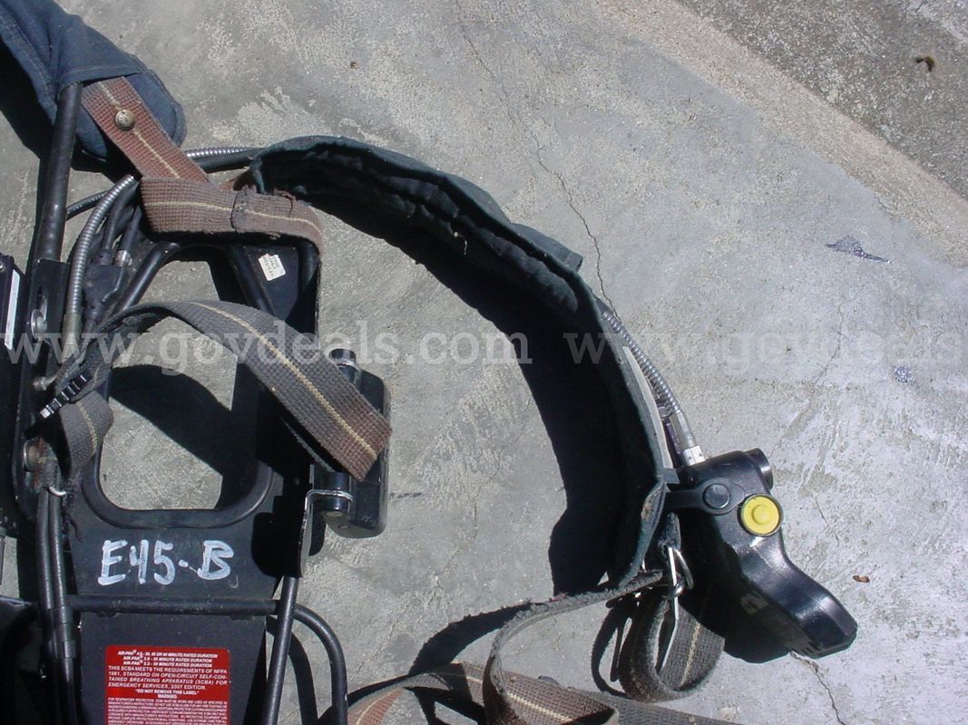 Scott AP75 air pack scba harness