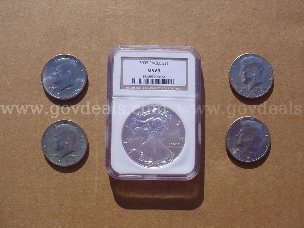 Eagle S Silver Coin MS69,Kennedy half dollars