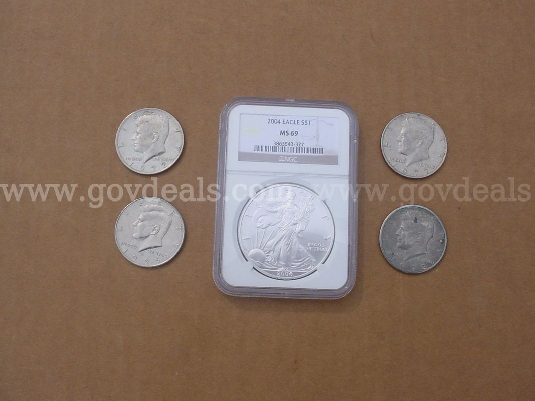 Eagle S Silver Coin MS69,Kennedy half dollars