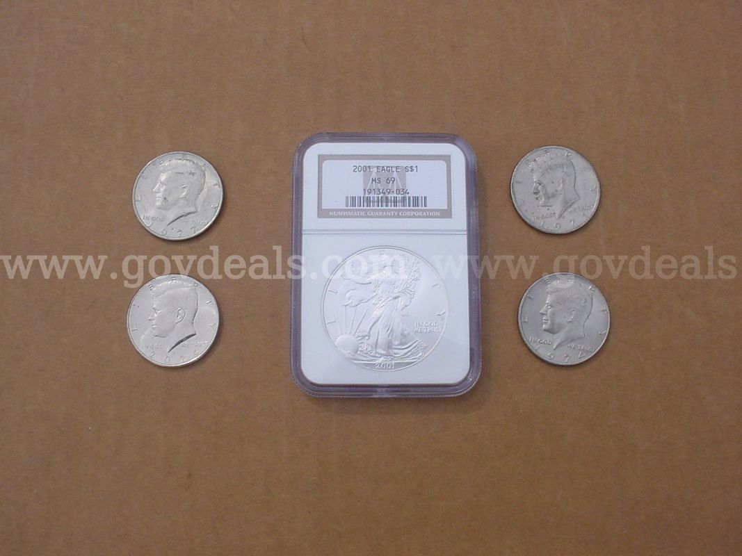Eagle S Silver Coin MS69,Kennedy half dollars