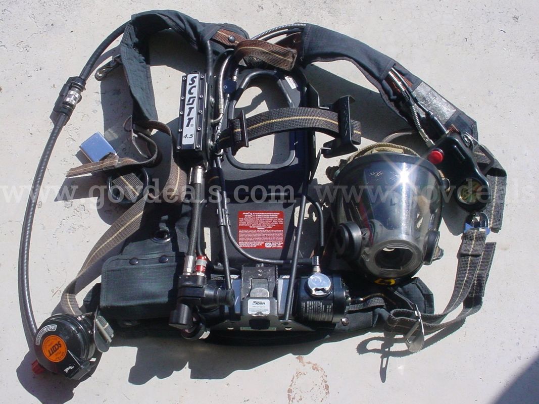 Scott AP75 air pack scba harness,AV3000 facemask M