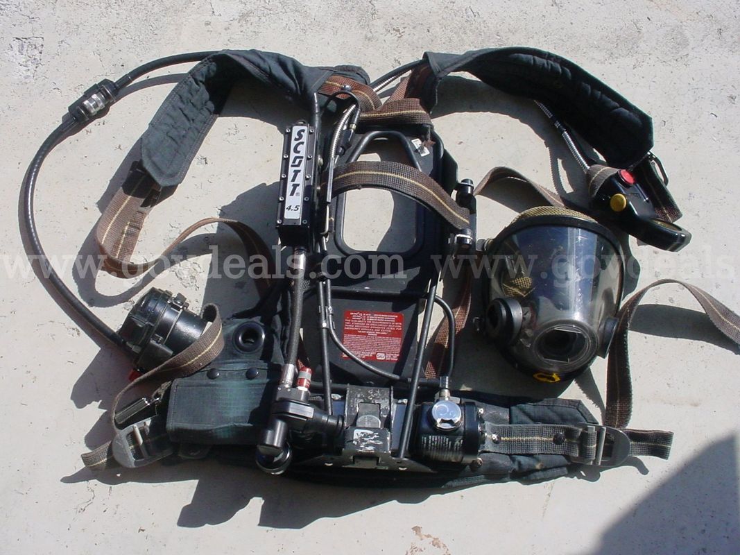 Scott AP75 air pack scba harness,AV3000 facemask M