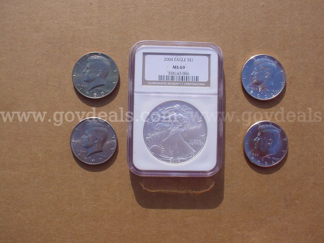 Eagle S silver dollar,Kennedy half dollars
