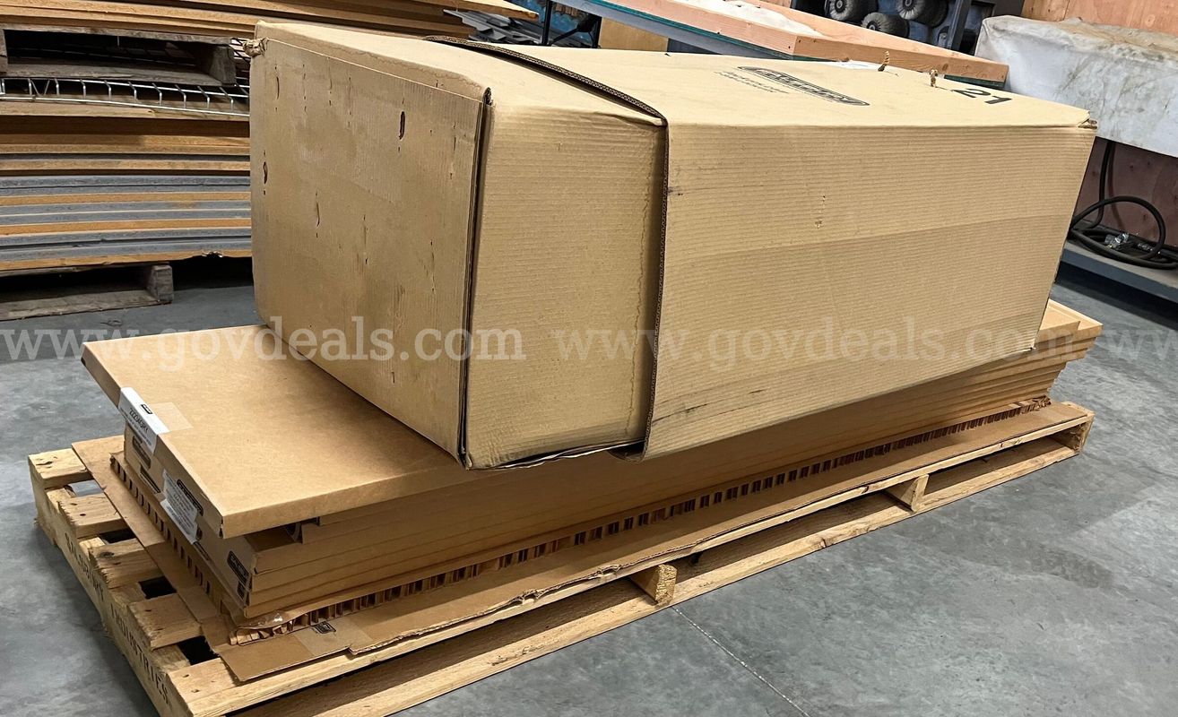 Pallet of New Wood Locker Parts