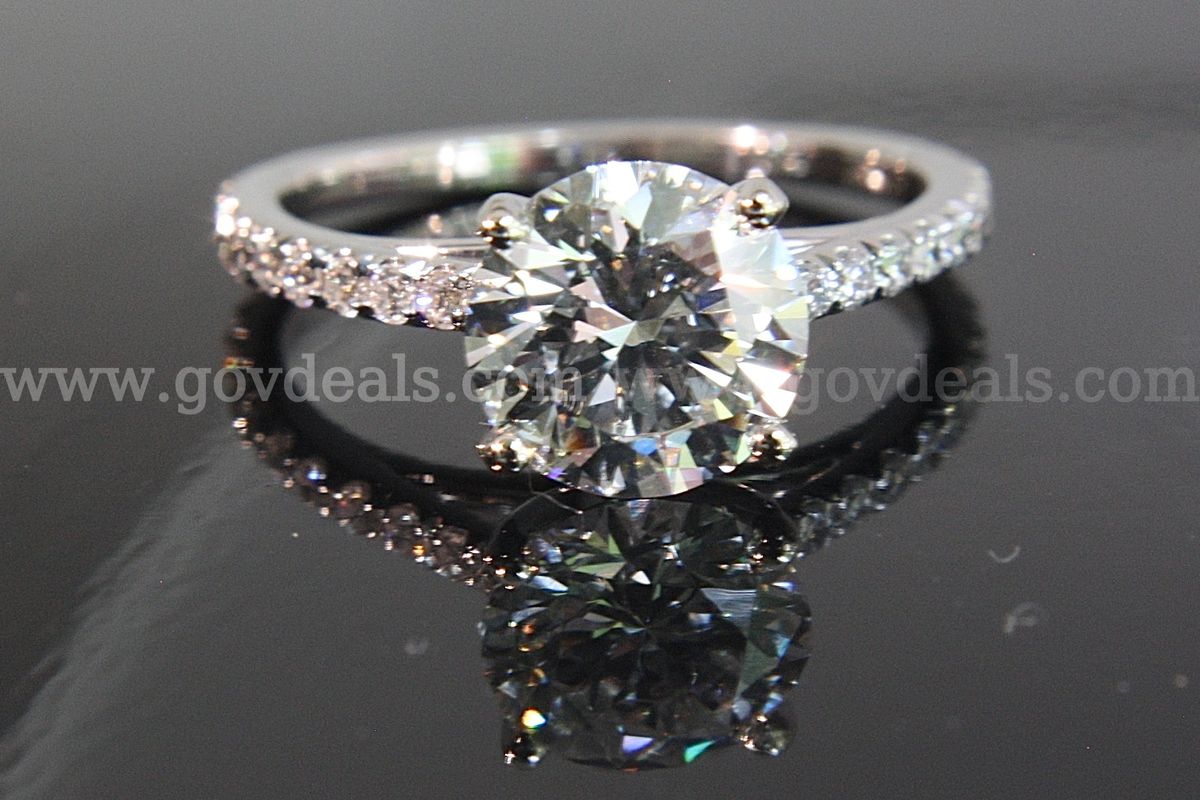 2.17 CTW Lab Diamond Pave Ring IGI Certified