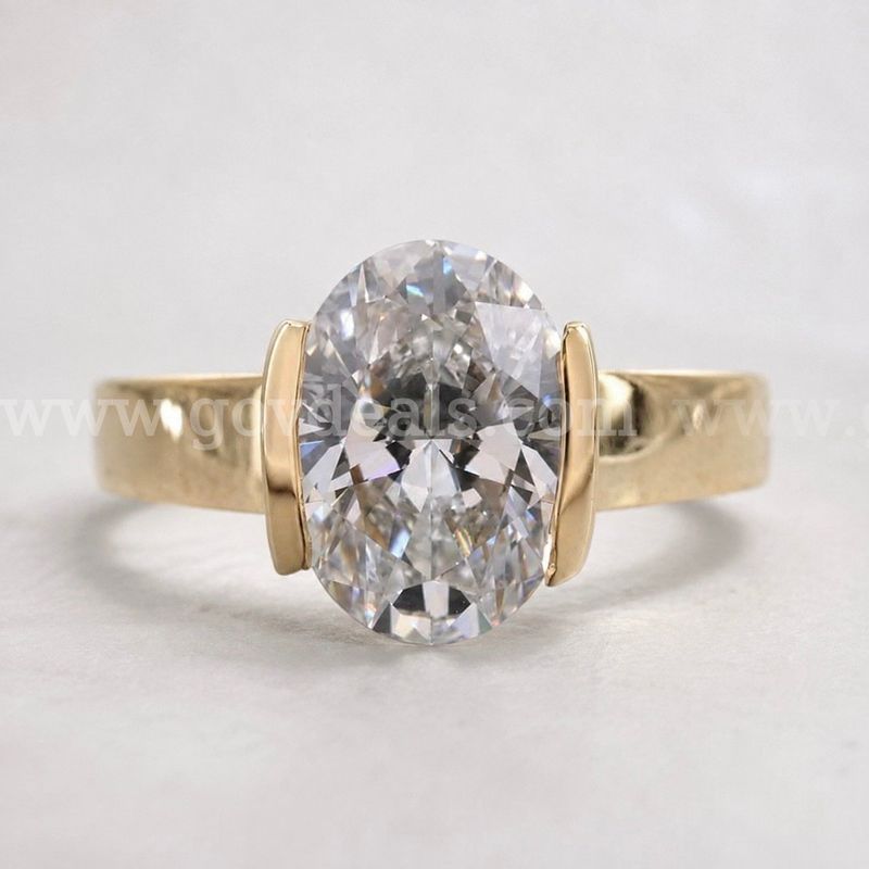 3.02 Ct Lab Diamond IGI Certified 14K Gold Ring