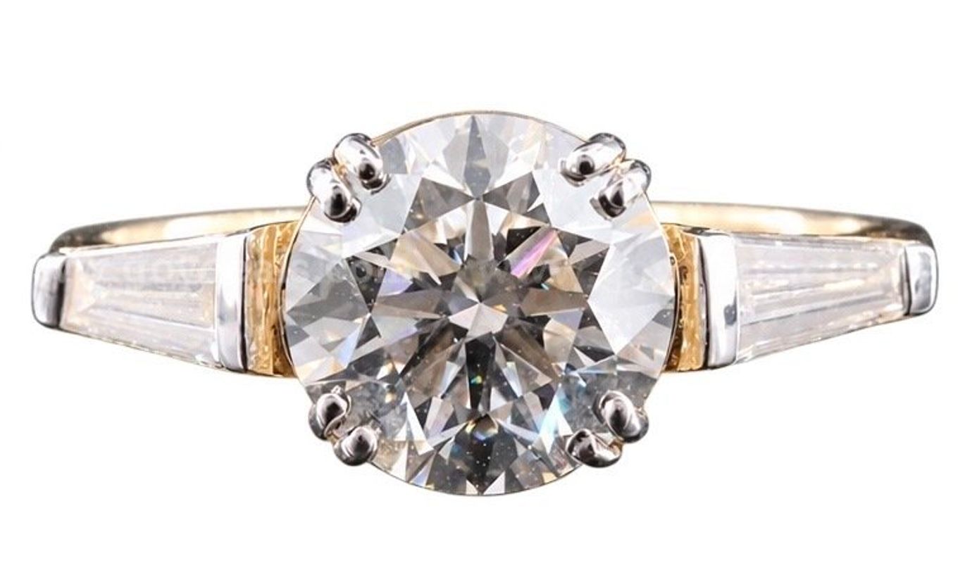 14K 2.47 CTW Lab Grown Diamond Ring with IGI Report