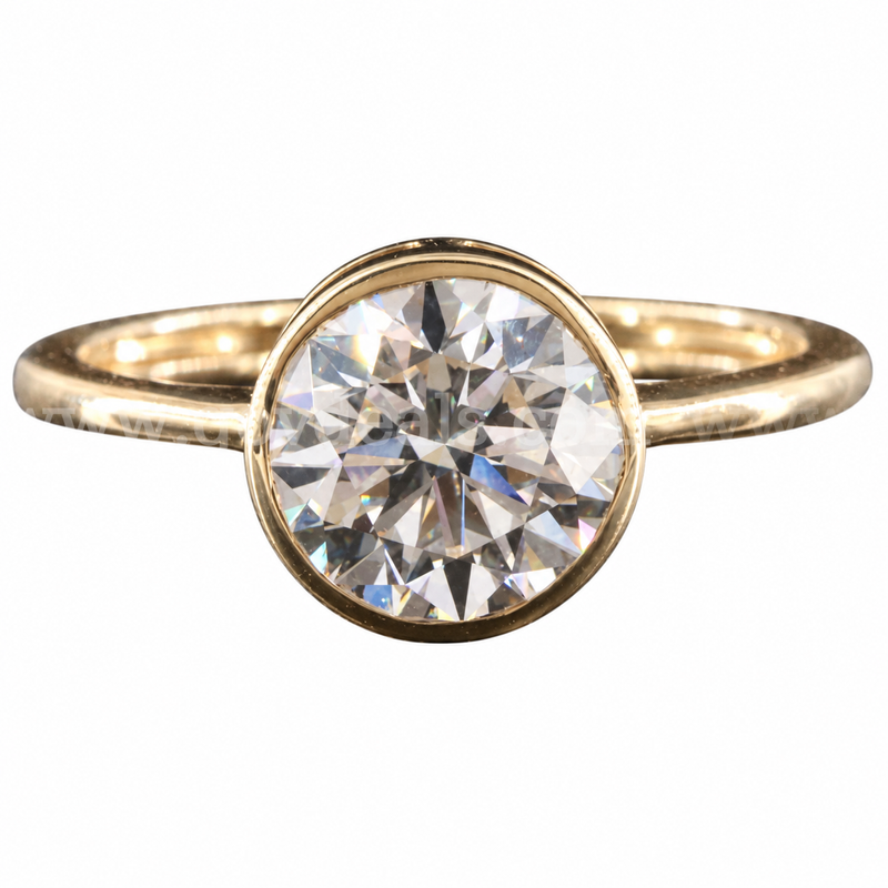 14K 2.02 CT Lab Diamond Ring with IGI Report