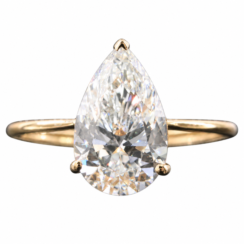 14K 2.53 CT Lab Diamond Ring with IGI Report