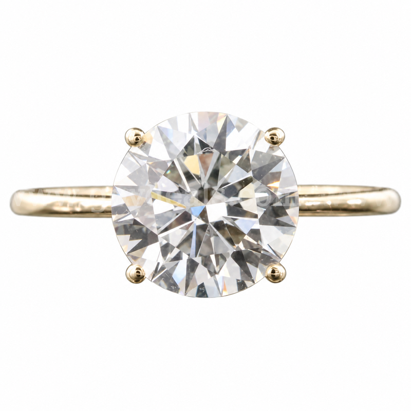 14K Gold 2.52 Carat Lab Diamond Ring IGI Certified