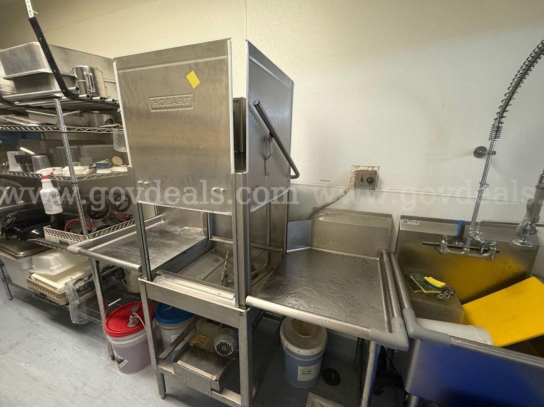 Hobart Commercial Single-Rack Dishwasher