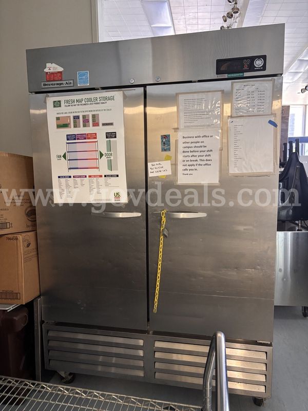Beverage-Air KR48-1AS Two-Door Commercial Reach-In Refrigerator