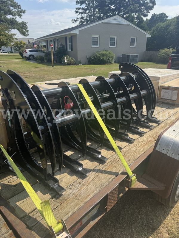 NEW 72" Skid Steer Root Rake / Log Grapple