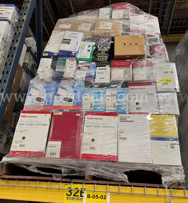 Mixed Lot of Compatible Toner Cartridges - 105 units