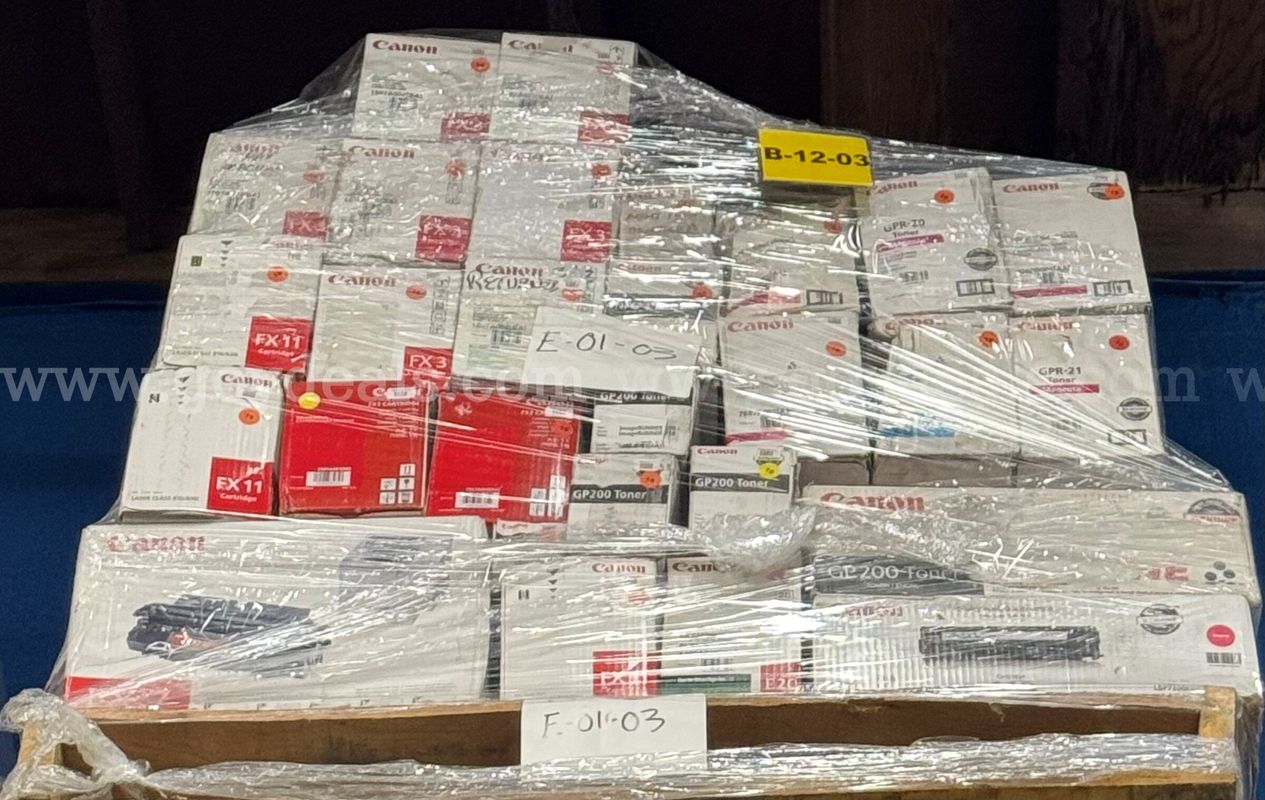 Mixed lot of New Genuine OEM Canon Toners and Drum Cartrdiges-80 Units