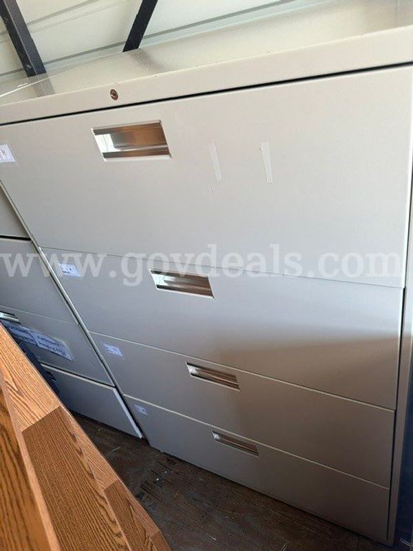 4 Drawer Metal File Cabinet - can be used for legal or letter size files