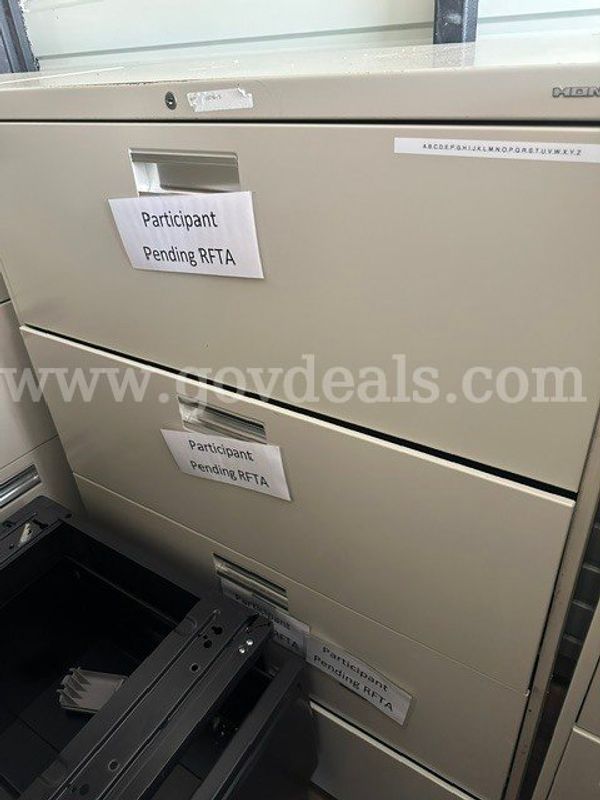 4 Drawer Metal File Cabinet - can be used for legal or letter size files