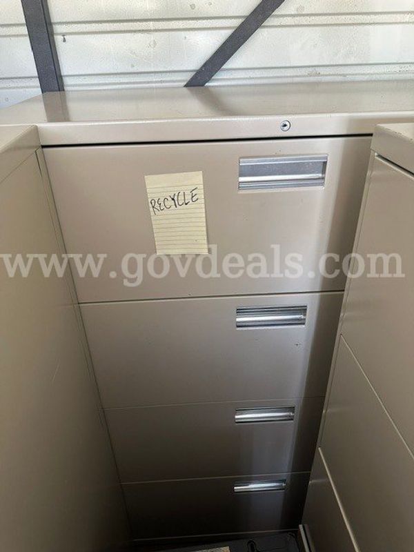 4 Drawer Metal File Cabinet - can be used for legal or letter size files
