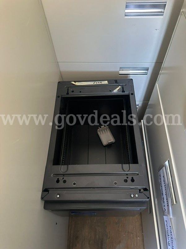 2 Drawer Metal File Cabinet for under a Desk - Open Top