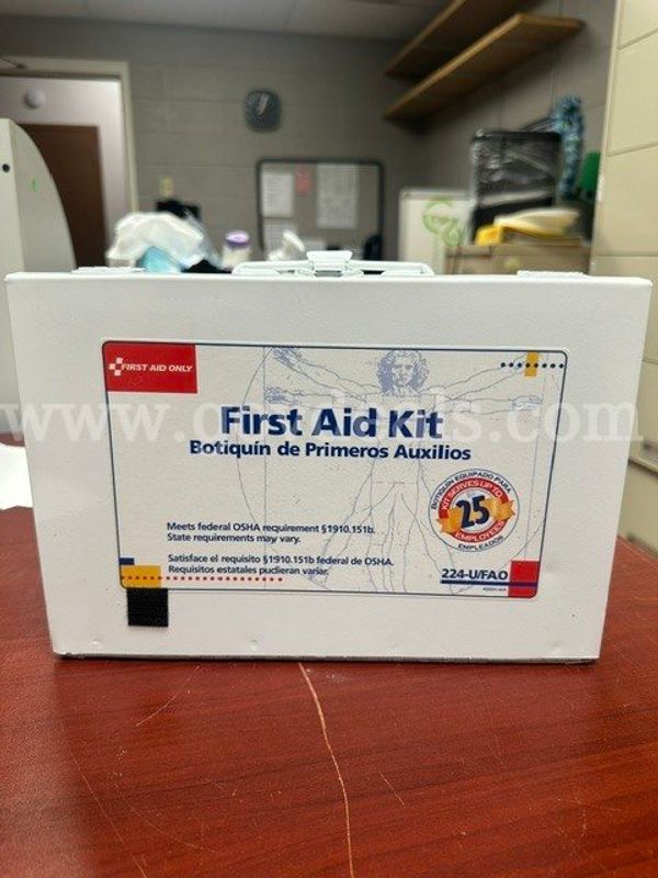 First Aid Only First Aid Kit Metal Case with Supplies
