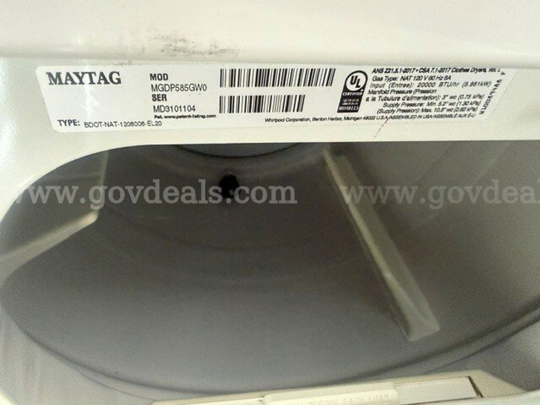 Maytag Commercial Dryer -There are a few scratches/dent/spots located on this dryer