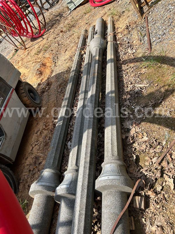 4 victorian series concrete street light poles