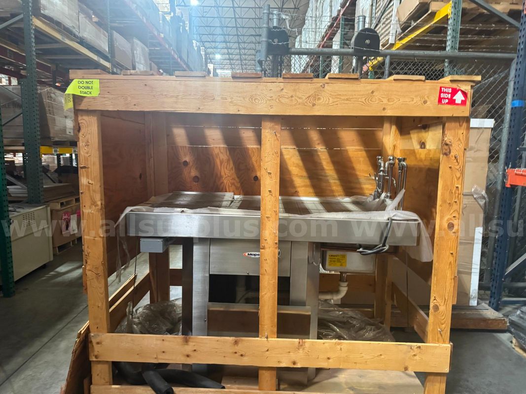 Mopec MOC9000 Stainless-Steel Autopsy/Necropsy Table – Brand-New, Original Factory Crate
