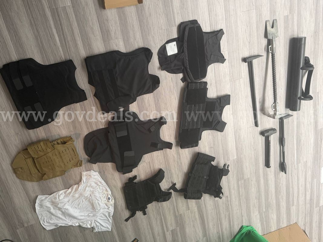 body armor and breaching tools